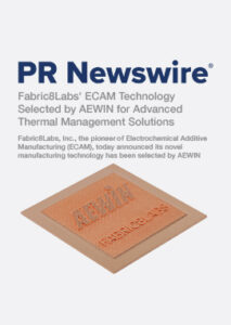 PR Newswire Press Release for Fabric8Labs and Aewin Collaboration